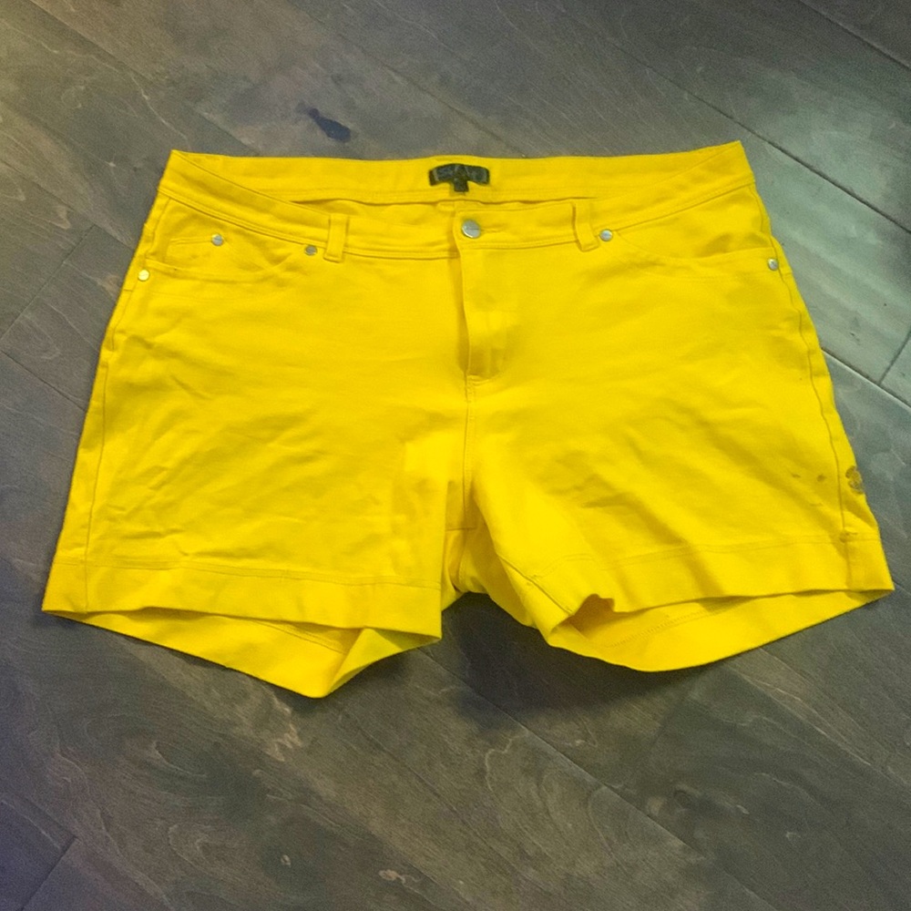 Shorts, bright yellow